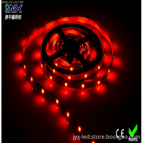 Wholesale living room 5m 300leds strip led light red color 24v led strip smd5050 3 chips double sided led strip light
